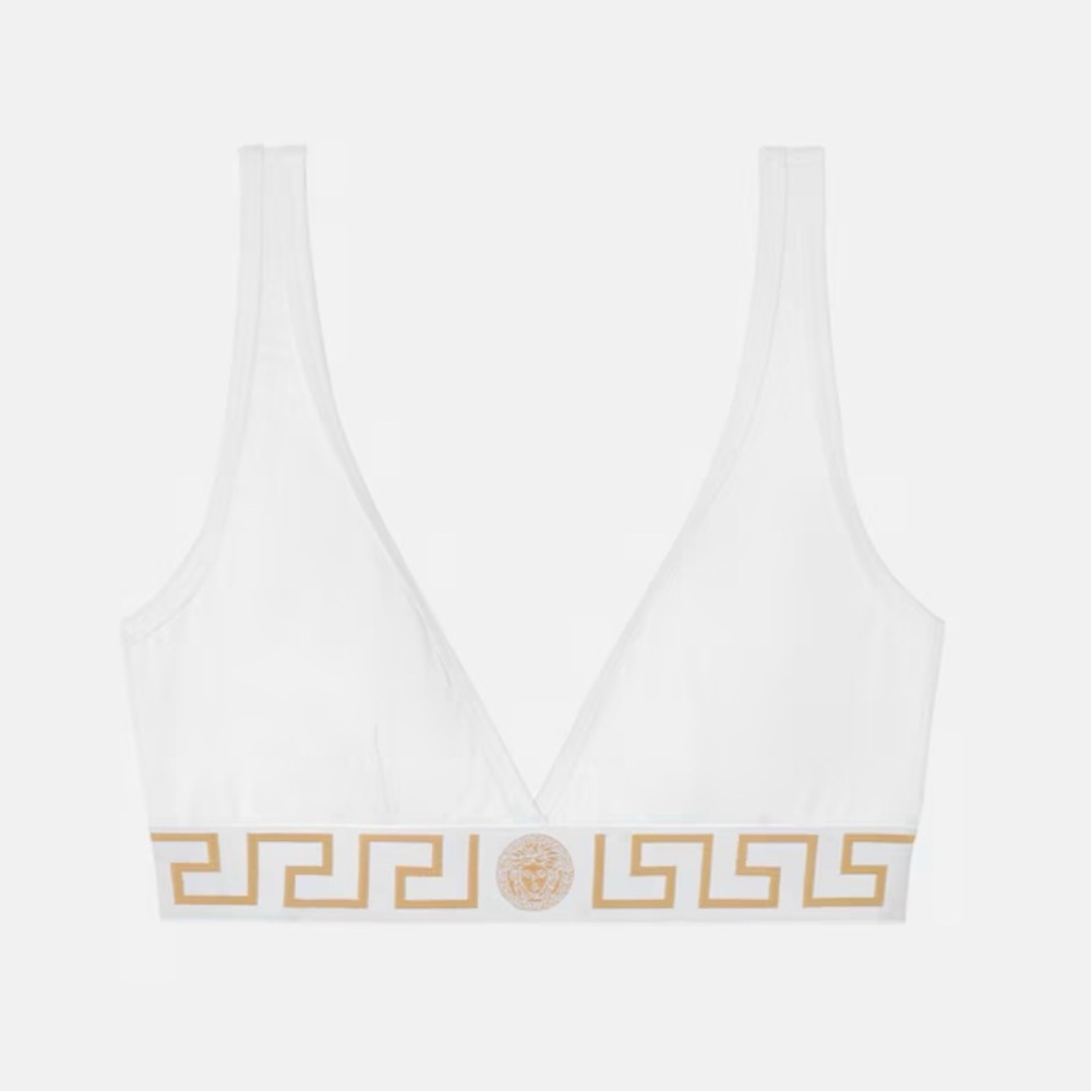 Versace Greca Border Triangle Bralette